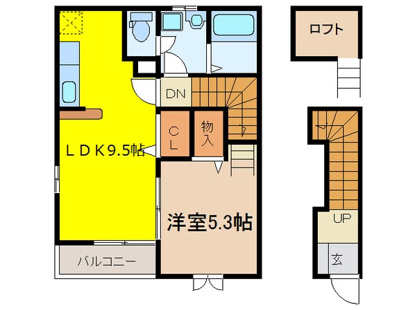 ロジュマン2の物件間取画像